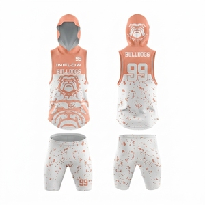 Conjunto de Camiseta de Baloncesto sin Mangas con Capucha para Jóvenes Unisex, Personalizada al por Mayor, Sublimada, Ajuste Atlético, para Adultos Unisex - Product Image 2