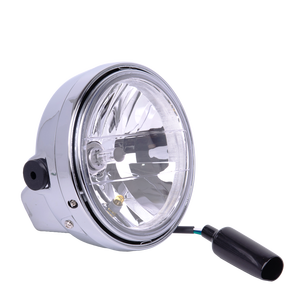 Ampoule de phare de moto JY-19M4, phare avant pour Yamaha RD350LC H4, verre à bord chromé en forme de bol diamant - Product Image 1