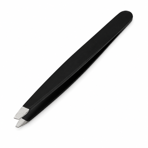 แหนบถอนขนคิ้วปลายเฉียงสแตนเลสอย่างดี สำหรับกำจัดขนอย่างแม่นยำ - Product Image 1