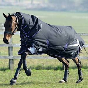 Couverture d'hivernage pour cheval, Ripstop 600D/1680D, polycoton, imperméable, rembourrée de plumes, luxe, personnalisable - Product Image 4