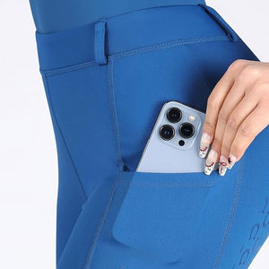 Pantalones de equitación de tela premium y acabado impecable con comodidad transpirable y ajuste seguro. Servicio OEM. - Product Image 4