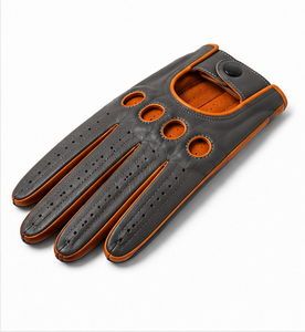 Gants de conduite en cuir véritable de haute qualité, doux, respirants, compatibles écran tactile, antidérapants, thermiques, unisexes, pour l'hiver, voiture, moto, OEM - Product Image 4