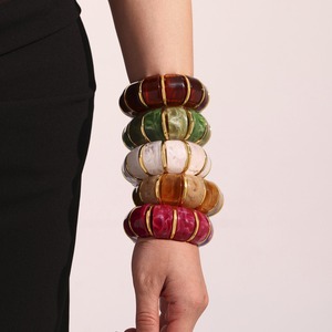 Hand Carved Resin <b>Bracelet</b> and bangle with Twisted Design Fashion Jewelry for <b>Women</b>, Unique Statement <b>Bracelet</b> for Modern - Product Image 2