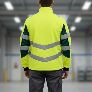 Chaqueta de seguridad reflectante de alto rendimiento, resistente al viento e impermeable, para trabajos al aire libre - Product Image 3