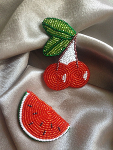 Broche artístico bordado a mano con parche, aro de bordado, bordado a mano detallado y puntada colorida - Product Image 3