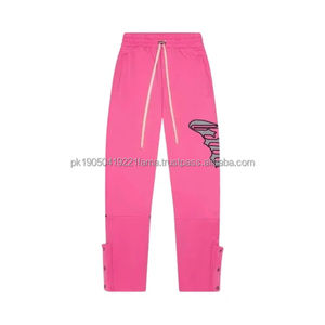 Conjuntos de Pantalones Deportivos de Invierno para Hombre, con Cierre, Pedrería, Lavado Ácido, Bordado Desgastado y Estilo Flare - Product Image 3