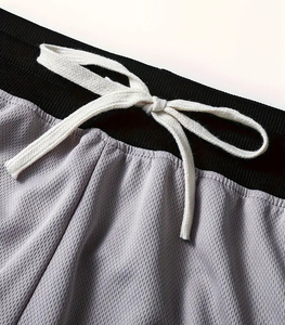 กางเกงขาสั้นออกกำลังกายผู้ชาย ดีไซน์ล่าสุด ผลิตจากผ้าฝ้าย สำหรับผู้ใหญ่ ผลิตในปากีสถาน เอวปรับได้ด้วยเชือกผูก - Product Image 3