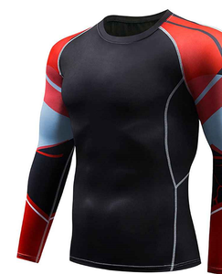 Haut de compression à manches longues en spandex pour hommes, idéal pour l'entraînement MMA, les séances de fitness, respirant et confortable. - Product Image 4