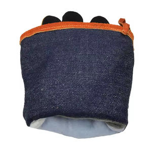 14 Inches Palm Reinforced Fleece Lining Cow Split Leather Heat Resistant Welding Gloves Hot Sale Safety Work Gloves For <b>Welder</b> - Product Image 6