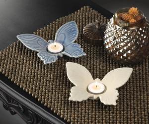 Sous-verre en marbre beige en forme de papillon, en pierre naturelle, pour table basse, table à manger, tasse à thé ou à café - Product Image 5