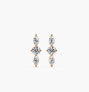 Pendientes de Diamantes de Laboratorio IGI Betterstar, Corte Pera Vintage, Oro, Joyería Personalizada para Mujer, para Bodas, Aniversarios, Fiestas, Venta al Por Mayor - Product Image 1