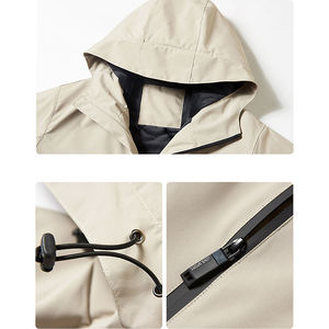 Custom <b>Reflective</b> Windbreaker <b>Jacket</b> For Men Lightweight Water Resistant Hooded Outdoor <b>Running</b> Training <b>Jacket</b> Wholesale - Product Image 5