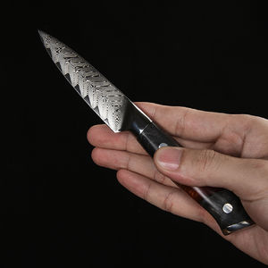 Couteau à éplucher et à usage général en acier Damas à 73 couches, 3,5 pouces - Product Image 3