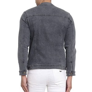 Men's <b>Denim</b> Jacket Vintage Regular Fit Cotton <b>Denim</b> <b>Coat</b> with Chest Pockets Custom Logo Winter Casual Outerwear - Product Image 2