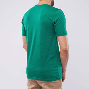 T-shirts pour hommes en coton 100% uni, col en V, pour impression, livraison rapide, prix de gros - Product Image 4