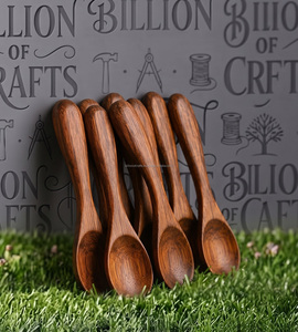 Cuillère à miel en bois de qualité supérieure, faite à la main, mini cuillère à miel, ustensile de service de cuisine, vaisselle en bois naturel - Product Image 3