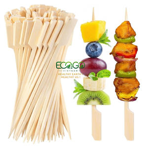 Bamboo Food Picks and Skewers for Food Presentation, Appetizers, Desserts, Cocktails and Catering Eco2go Vietnam - Product Image 3