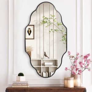 <b>Square</b> Shape Hanging Vintage Wall <b>Mirror</b> with Metal Border Wall Hanging <b>Mirror</b> with Chain | Decorative Black Border <b>Mirror</b> - Product Image 4