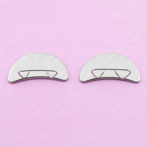 Stainless Steel Half <b>Moon</b> Lash Mapping <b>Mirror</b> Curved Wide View Eyelash Extension Application Accessory - Product Image 1