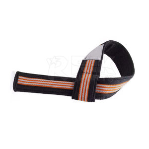 Sangles de musculation en coton OEM, sangles de levage de haute qualité, sangles de poignet pour la musculation en salle de sport, logo personnalisé - Product Image 5