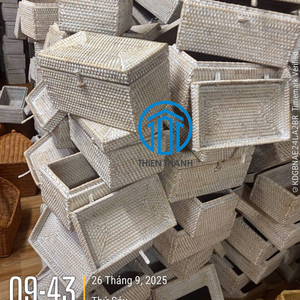 Porte-rouleau de papier toilette en jonc de mer tressé à la main avec couvercle, organisateur en osier naturel pour salle de bain, salon et décoration intérieure, vente en gros - Product Image 5