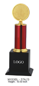 Trofeo Metálico Dorado y Rojo con Base Negra, Logotipo Personalizado, Premio para Juegos Deportivos, Fundición Duradera y Ecológica - Product Image 5