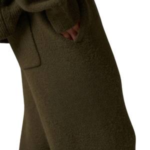 Knit Jogger <b>Pants</b> Khaki Casual Sweatpants Elastic Waist Lounge Wear Soft Knit Trousers Relaxed Fit for Men Women - Product Image 6