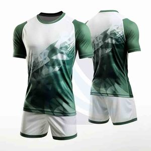 Conjunto de Pantalones Cortos Deportivos con Estampado Geométrico Verde y Blanco, Sublimados, para Deportistas, Venta al Por Mayor de Fábrica - Product Image 6