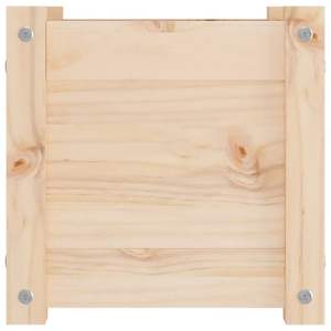 Juego de 2 Macetas de Madera de Pino Macizo Natural de 12.2 Pulgadas - Product Image 6