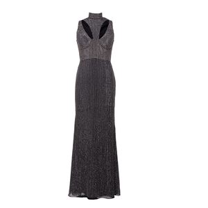 Vestido de Noche Elegante para Mujer, Estilo Vintage con Cuentas |   Corte ajustado sin mangas y cuello alto |   Vestido Largo Maxi para Baile de Graduación/Fiesta, Ropa Formal - Product Image 1