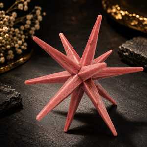 โอปอลสีชมพูออสเตรเลีย รูปดาวเมอร์คาบา 12 แฉก อัญมณีธรรมชาติ เป็นมิตรกับสิ่งแวดล้อม แกะสลักลาย เฟิงสุ่ย ขายส่ง - Product Image 5
