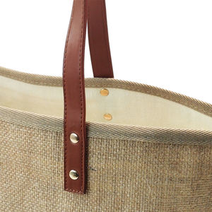 Eco Friendly Burlap Jute Shopper <b>Bag</b> for Organic Market and Retail Use - Product Image 4