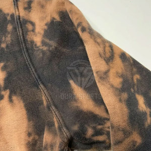 Hoodies délavés à l'acide pour hommes, les plus vendus, prix de gros, basiques, pour usage décontracté, avec logo personnalisé imprimé - Product Image 5