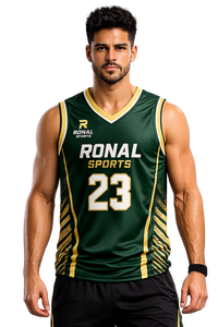 Maillot de basketball personnalisé en gros pour hommes, uniforme d'entraînement athlétique, t-shirt de sport respirant en maille à séchage rapide, marque privée OEM - Product Image 3