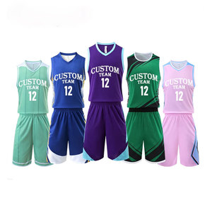Wholesale Custom Cheap Basketball Jerseys Breathable Basketball Wear 100% Polyester Kids Basketball Shirts Uniforms For Men's - Product Image 6