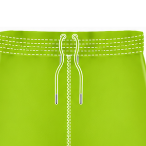 Pantalones Cortos de Rugby Verde Lima y Blancos, Cintura Elástica con Cordón, Ropa Deportiva Ligera para Entrenamiento, Partidos y Equipos - Product Image 6
