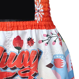 Nuevos Pantalones Cortos de Muay Thai para Hombre en Color Sólido, Servicio OEM, Venta al Por Mayor, Pantalones Cortos de Muay Thai Hechos a Medida - Product Image 3