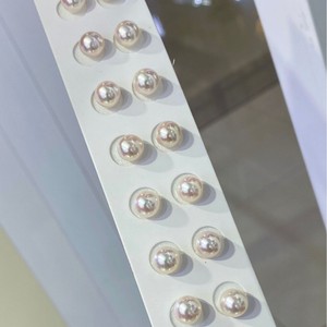 Pendientes de Perlas Redondas Mantou de 8-8.5mm de Grosor, Versátiles, Económicos y Elegantes de Song Huiqiao - Product Image 4