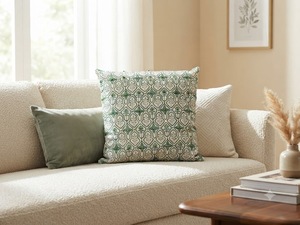 Luxury Embroidered 100% Linen Cushion <b>Cover</b> | Solid Decorative <b>Throw</b> Pillow <b>Cover</b> for <b>Sofa</b>, Living Room & Bedroom - Product Image 2