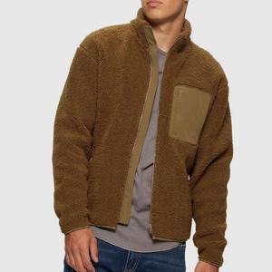 Chaqueta para Hombre, Marrón, de Lona, Impermeable, Resistente al Viento, Ecológica, Transpirable, con Cuello Alto, Cierre de Cremallera, Informal, con Relleno de Poliéster - Product Image 5