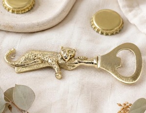 Abridor de Botellas con Forma de Leopardo, Abridor de Cerveza Metálico, Abridor de Botellas de Latón, Accesorio Decorativo para Bar en Casa - Product Image 2