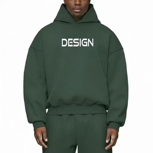 Fournisseur de sweats à capuche oversize pour hommes, style streetwear et vêtements de sport, coupe carrée, épaules tombantes, en molleton épais coton-polyester, délavé à l'acide et à la pierre, personnalisable - Product Image 6