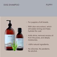 Champú para Perros con Extracto de Aloe Vera, Hecho en España con Ingredientes Naturales, Disponible en 250ml o 1L (1 Litro)