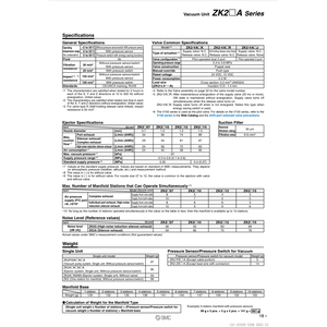 Système d'éjecteur de ZK2B10R5NL2A-06-BJ Aspirateurs industriels SMC Pneumatics - Product Image 1