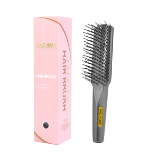 Cepillo de Pelo Compacto Profesional Gold HairProfessional, Rectangular, de Nailon, con Mango de Plástico, en Dorado Metálico, Plateado, Rosa, en Caja - Product Image 4