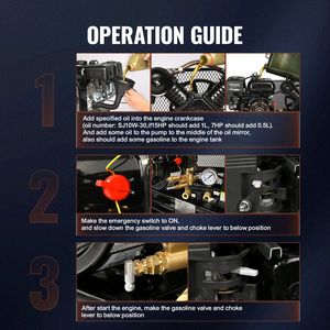 Serbatoio orizzontale per compressore d'aria da 13,2 galloni, 7HP, alimentato a gas, 9CFM@115PSI, pompa a pistone, compressore d'aria industriale a gas. - Product Image 5