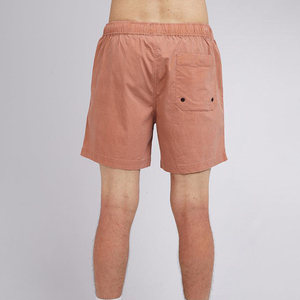 Shorts Homme Vintage Délavé à l'Acide avec Logo Personnalisé, Motif Acide Uni, Maille Épaisse Effet Soleil, Style Streetwear, Tailles XS à 3XL - Product Image 4