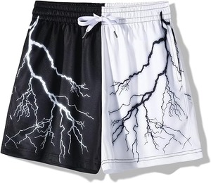 Shorts de basketball vintage pour hommes avec technologie anti-humidité, respirants et infroissables, imprimés numériquement - Product Image 2
