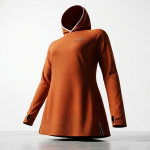 Haut de bain à manches longues pour femme, protection UV, style sportif, prix de gros, coupe modeste - Product Image 6