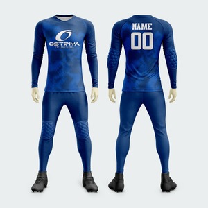 Soccer Goalkeeper <b>Padded</b> Uniform with Long Sleeve Trouser <b>Heat</b>-Transfer Printed Breathable Quick Dry Team Uniform 2026 Season - Product Image 3
